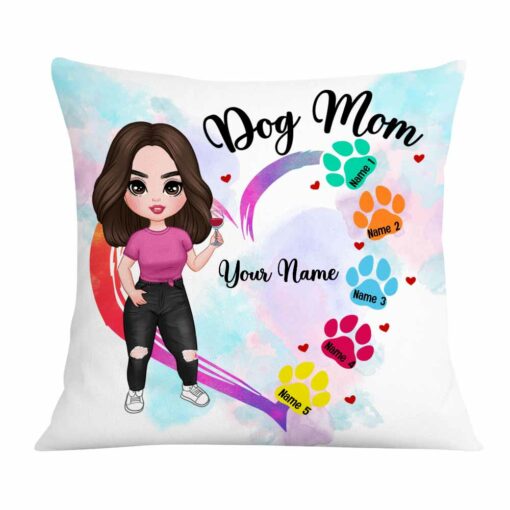 Personalized Dog Mom Love Pillow