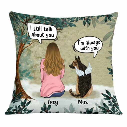 Personalized Dog Mom Memo Conversation Pillow