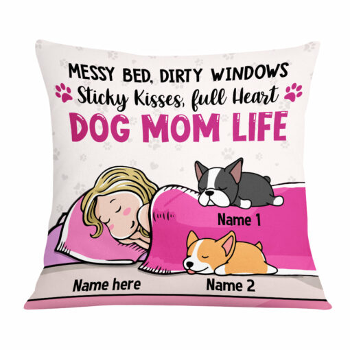 Personalized Dog Mom Pillow