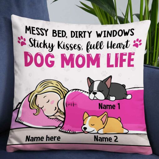 Personalized Dog Mom Pillow