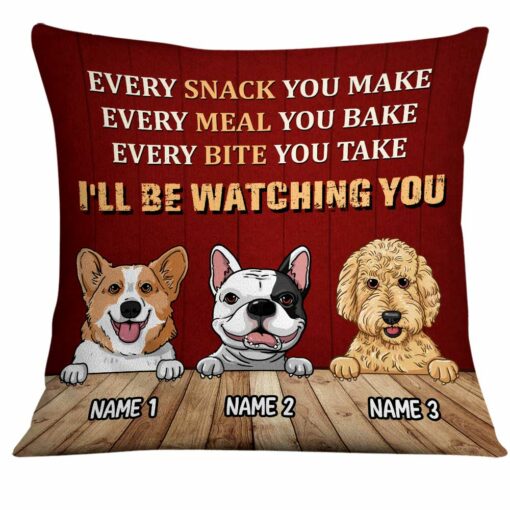 Personalized Dog Watching Pillow