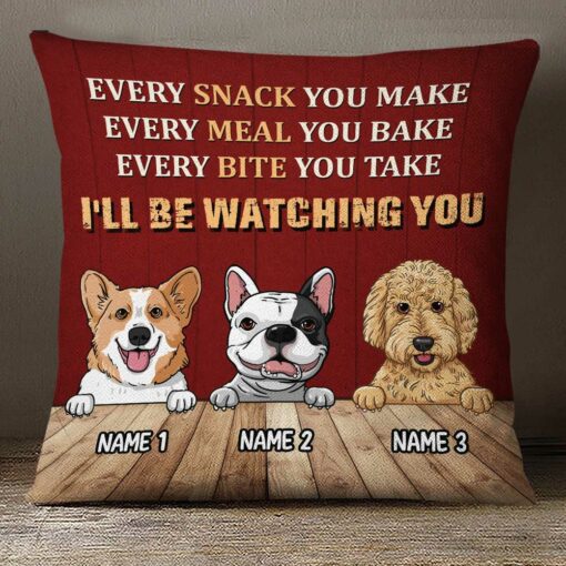 Personalized Dog Watching Pillow