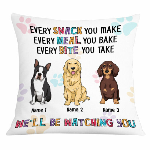 Personalized Dog Watching You Pillow