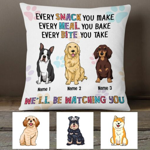 Personalized Dog Watching You Pillow