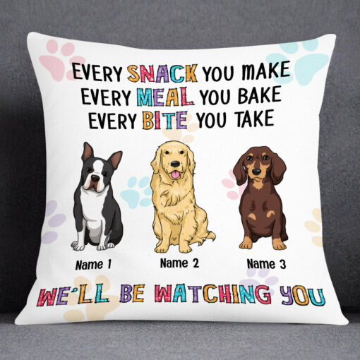 Personalized Dog Watching You Pillow