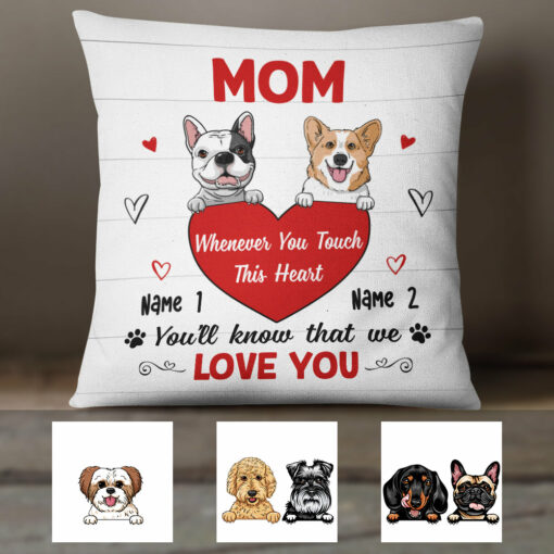 Personalized Dog We Love You Pillow