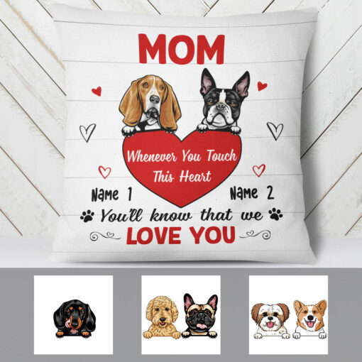 Personalized Dog We Love You Pillow