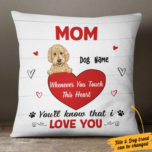 Personalized Dog We Love You Pillow