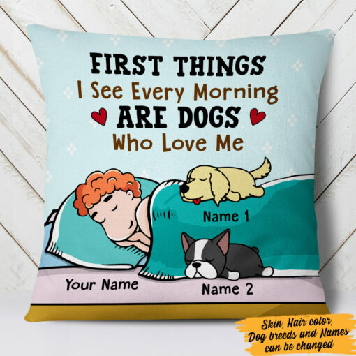 Personalized Dog Who Loves Me Pillow