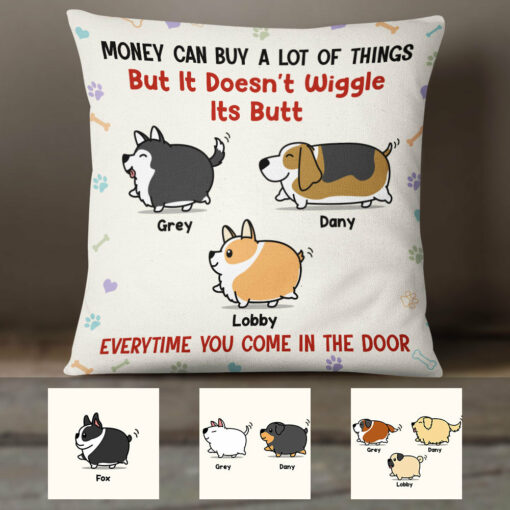 Personalized Dog Wiggle Butt Pillow