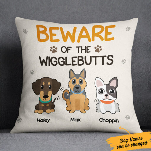 Personalized Dog Wigglebutts Pillow