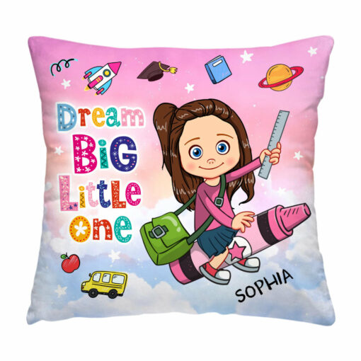 Personalized Dream BIg Little One Pillow