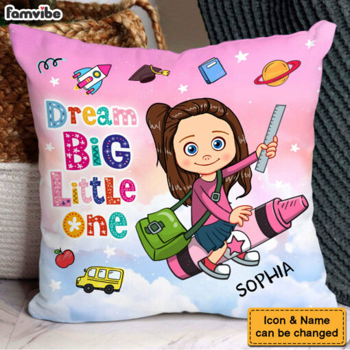 Personalized Dream BIg Little One Pillow