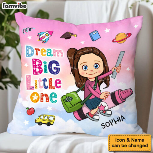 Personalized Dream BIg Little One Pillow