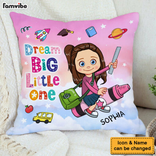 Personalized Dream BIg Little One Pillow