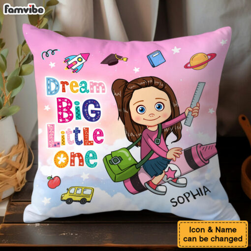 Personalized Dream BIg Little One Pillow