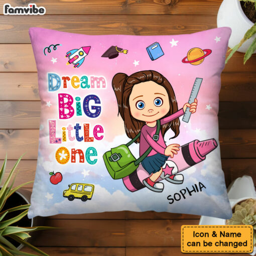 Personalized Dream BIg Little One Pillow