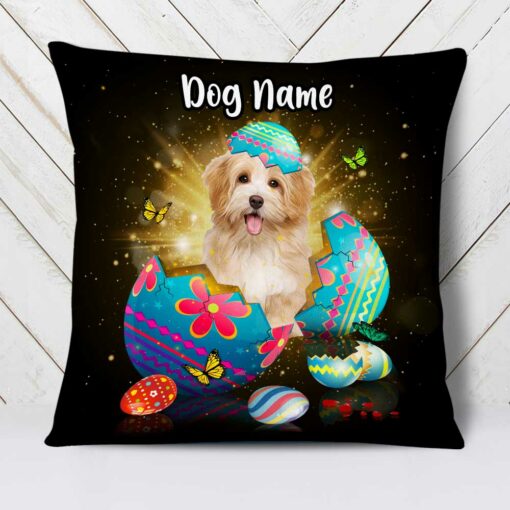 Personalized Easter Dog Cat Photo Pillow