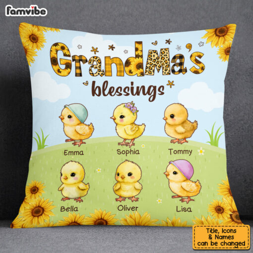 Personalized Easter Gift Nana’s Blessing Pillow