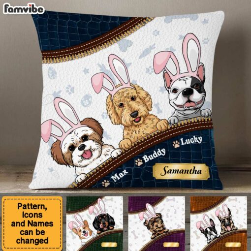 Personalized Easter Gift for Dog Mom, Dog Dad Pillow