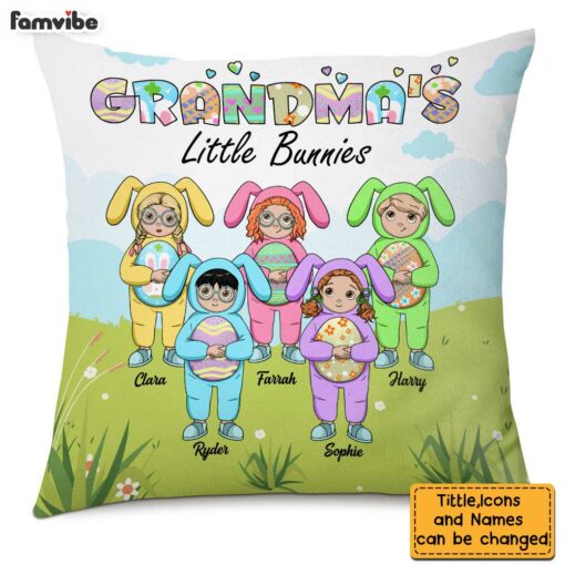 Personalized Easter Gift for Grandma Pillow