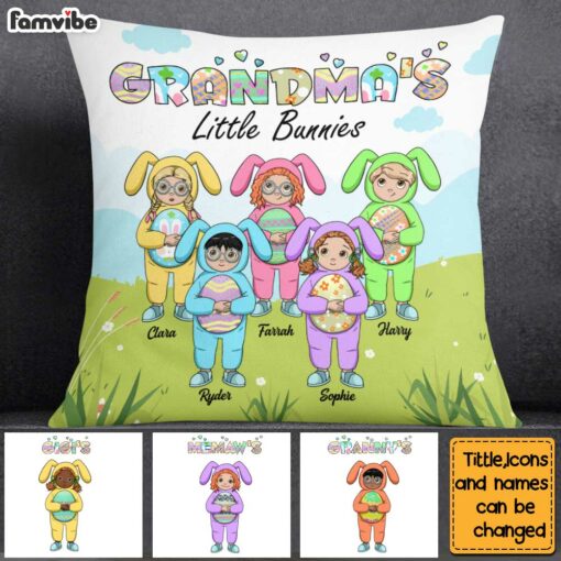 Personalized Easter Gift for Grandma Pillow