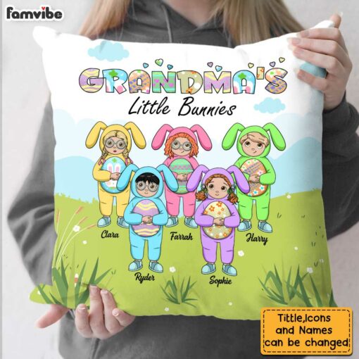 Personalized Easter Gift for Grandma Pillow