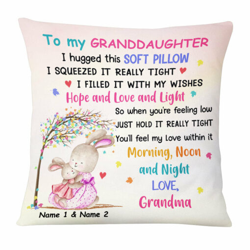 Personalized Easter Granddaughter Pillow