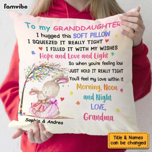 Personalized Easter Granddaughter Pillow