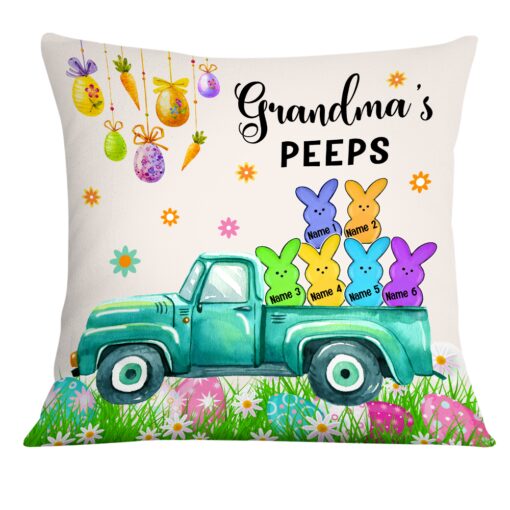 Personalized Easter Grandma Peeps Pillow