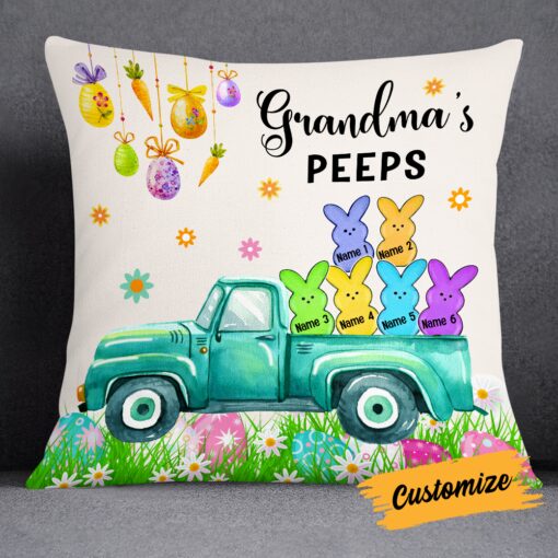 Personalized Easter Grandma Peeps Pillow