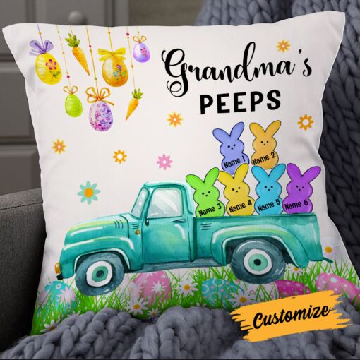 Personalized Easter Grandma Peeps Pillow