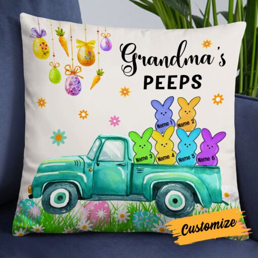 Personalized Easter Grandma Peeps Pillow