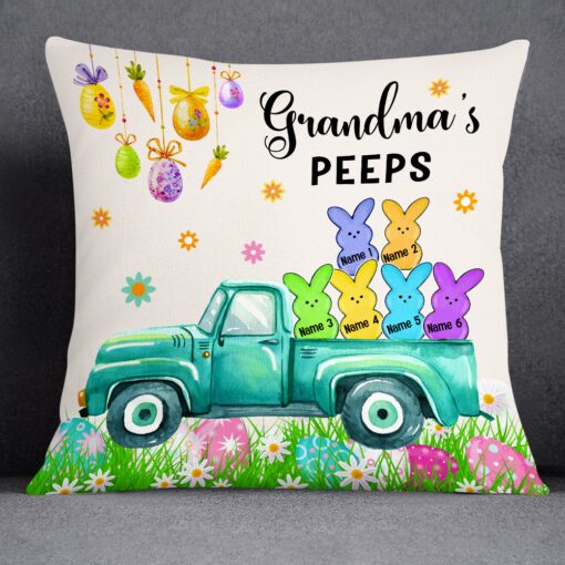 Personalized Easter Grandma Peeps Pillow