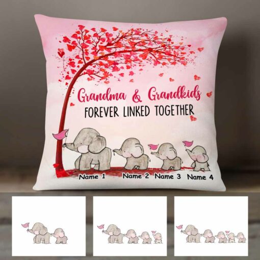 Personalized Elephant Grandma Pillow