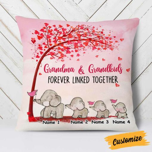 Personalized Elephant Grandma Pillow