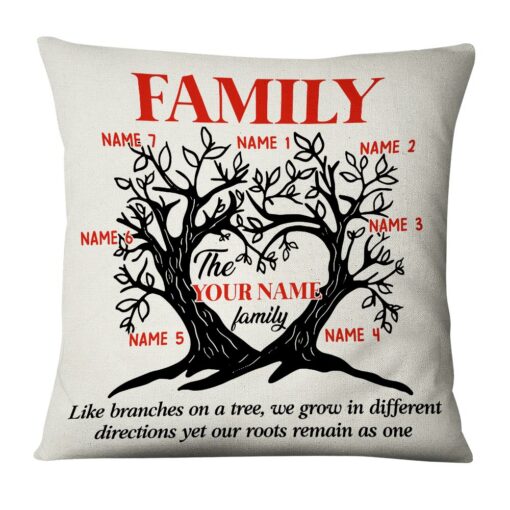 Personalized Family Branches & Roots Pillow