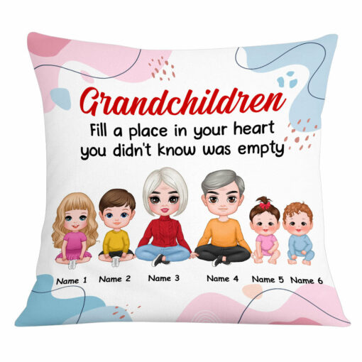 Personalized Family Grandma Grandpa Grandson Granddaughter Pillow