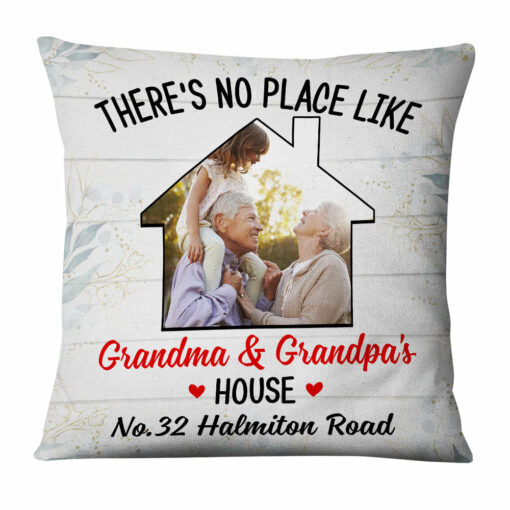 Personalized Family Grandma Grandpa Photo Pillow