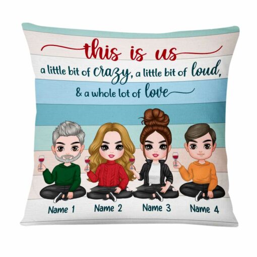 Personalized Family Icon This Is Us Pillow