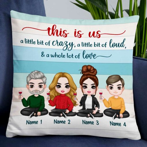 Personalized Family Icon This Is Us Pillow