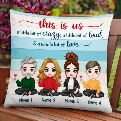 Personalized Family Icon This Is Us Pillow