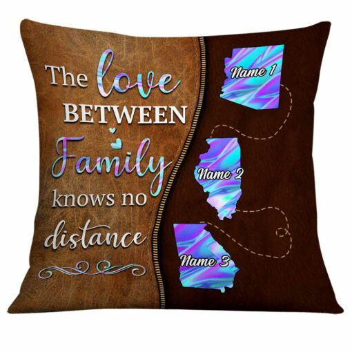 Personalized Family Long Distance Pillow