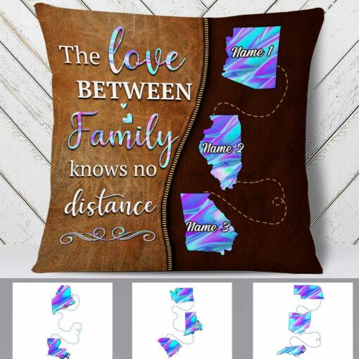 Personalized Family Long Distance Pillow