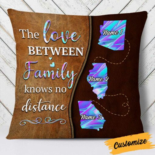 Personalized Family Long Distance Pillow