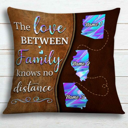 Personalized Family Long Distance Pillow