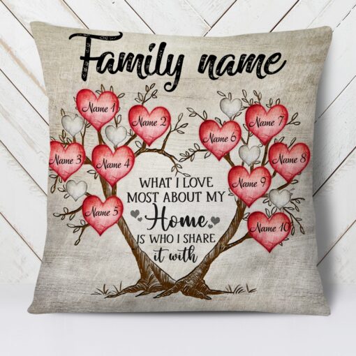 Personalized Family Tree Pillow