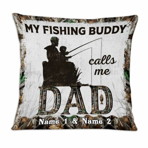 Personalized Fishing Dad Grandpa Pillow