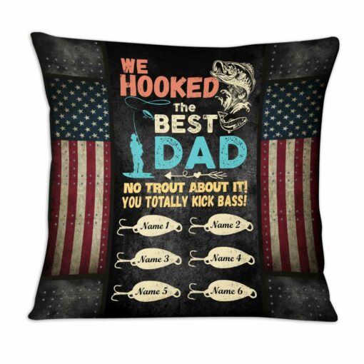 Personalized Fishing Dad Pillow