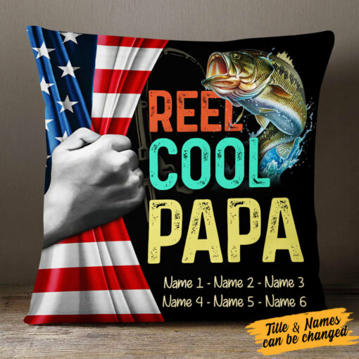 Personalized Fishing Grandpa Pillow